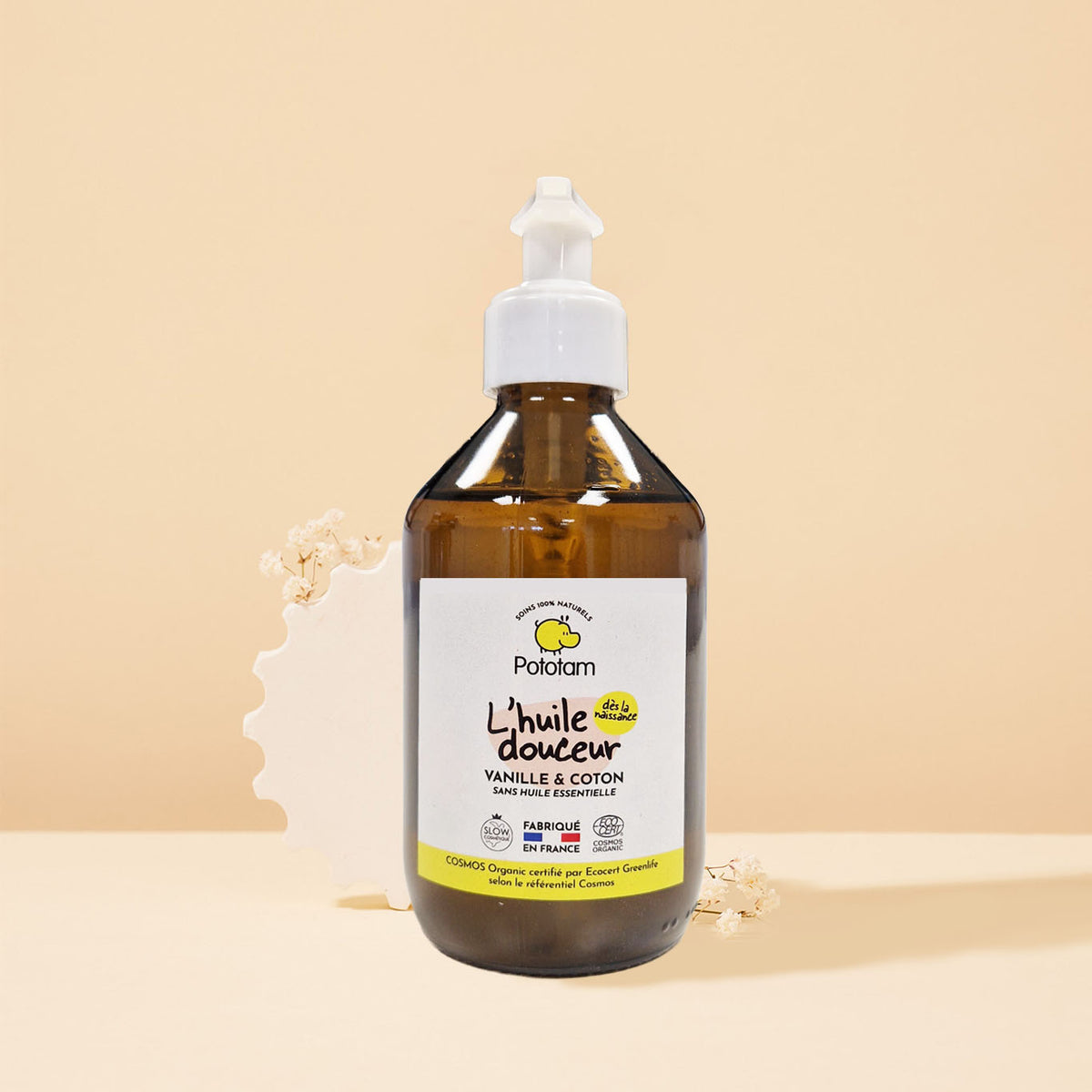 Maxi format - Huile Douceur pour le Corps Vanille & Coton – 250ml